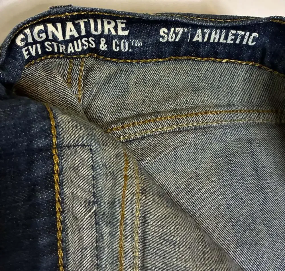 Signature by Levi Strauss & Co. S67 Athletic Fit Denim Jeans Size W34 L30
